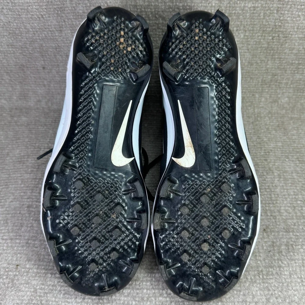 Nike Huarache 2K Filth Keystone Kids 5.5Y Black White Baseball Cleats 923434-011